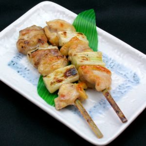 Yakitori Chicken and green onions - 2 skewers