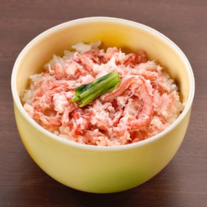 Mini crab meat bowl