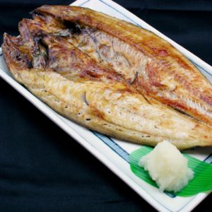 Grilled atka mackerel